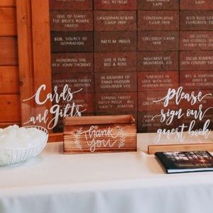 Wedding “Thank You” wood crate